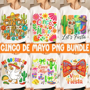 Cinco De mayo Png Bundle, Funny Cinco de mayo Png, Preppy cinco de mayo png, Cinco de mayo Shirt Png, Retro Cinco De Mayo Sublimation design