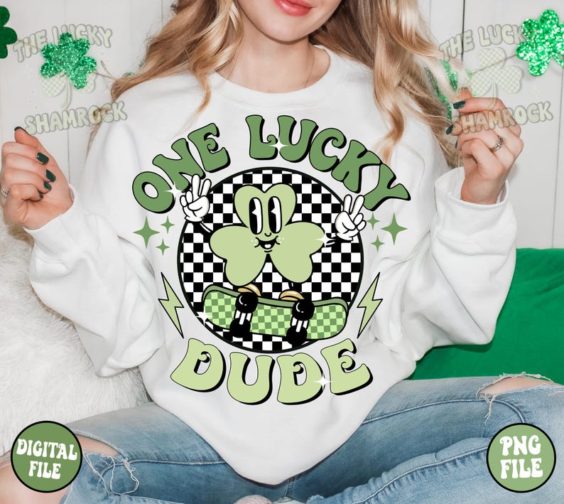 St Patricks Day Kids PNG Bundle, Retro St Patrick Png Bundle, Patricks ...