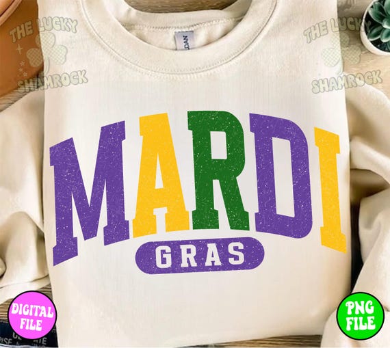 Mardi Gras Svg, Mardi Gras Png, Mardi Gras Varsity Png, Louisiana Svg, Fleur de lis Png, Mardi Gras Shirt png, Retro Mardi Gras Png