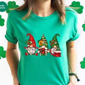 Cute Gnome Shirt, Christmas Gnomes Sweatshirt, Christmas Tee, Christmas Day Gift, Christmas Lights Crewneck, Festive Gnome Christmas Gift