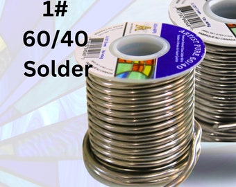 1# 60/40 Stained Glass Solder premium high quality solder for hobbyists beginners intermediate advanced super shiny solder gift for crafter