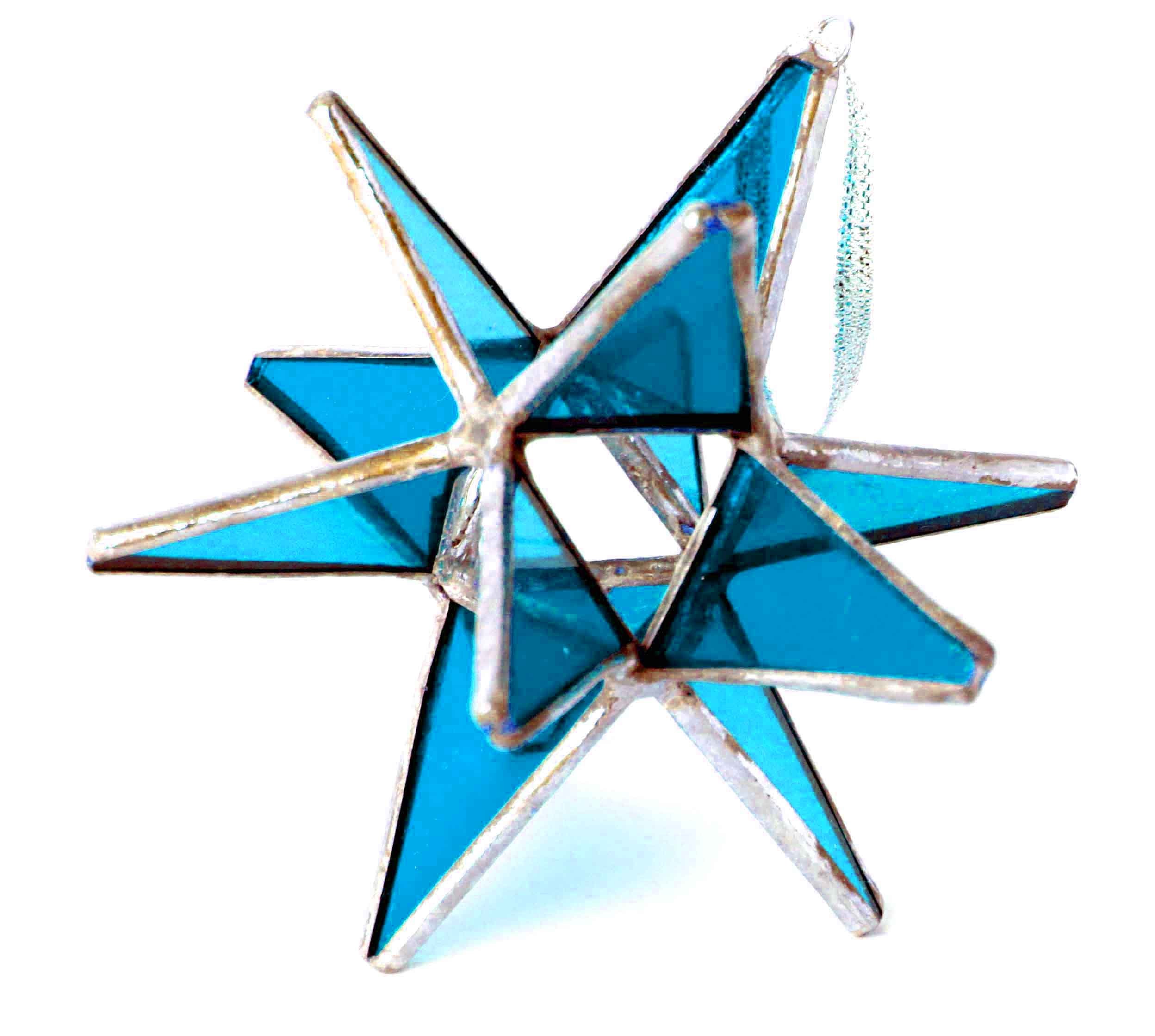 Stained Glass Moravian Star home Decor Choose Your Color Etsy Canada