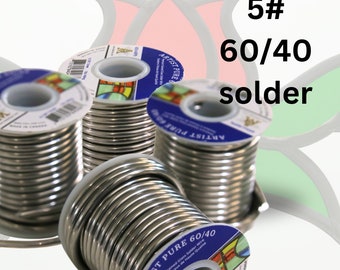 5# 60/40 Stained Glass Solder premium high quality solder for hobbyists beginners intermediate advanced super shiny solder gift for crafter