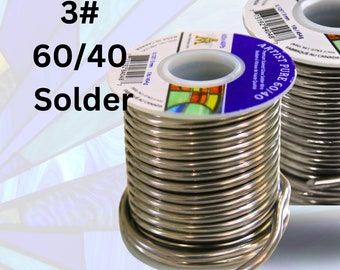 3# 60/40 Stained Glass Solder premium high quality solder for hobbyists beginners intermediate advanced super shiny solder gift for crafter