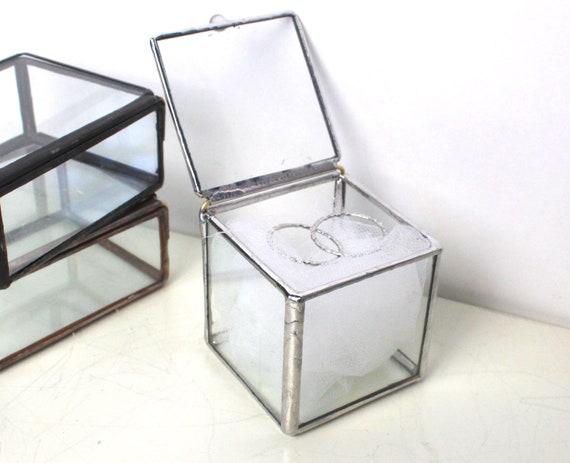 small glass jewelry box