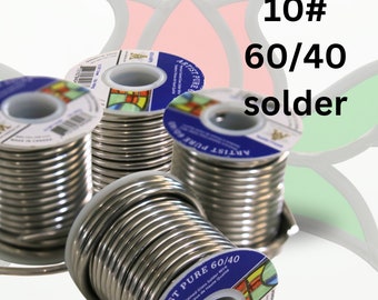 10# 60/40 Stained Glass Solder premium high quality solder for hobbyists beginners intermediate advanced super shiny solder gift for crafter