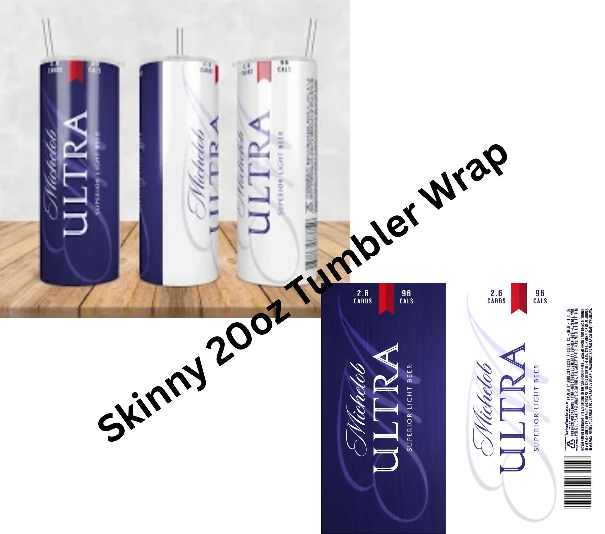 Skinny 20oz Tumbler Wrap Michelob Ultra