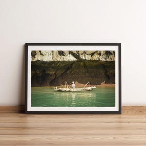 Ha Long Bay Man Worker Print, Vietnam | Street Photography | Printable Wall Art | Digital Download Gift | Ha Long Bay Travel Artwork