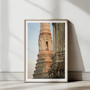 Wat Arun, Bangkok, Thailand | Thai Temple Street Photography | Printable Wall Art | Digital Download Gift | Bangkok Travel New Home Decor