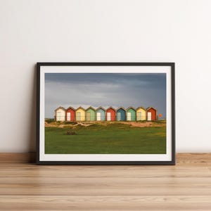 Blyth Beach Huts, North East England | Landscape Photography | Printable Wall Art | Digital Download Gift | Newcastle Northumberland