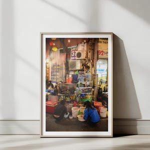 Vietnamese Street Food, Hanoi, Vietnam | Street Photography | Printable Wall Art | Digital Download Gift | Hanoi Print | Vietnamese Art