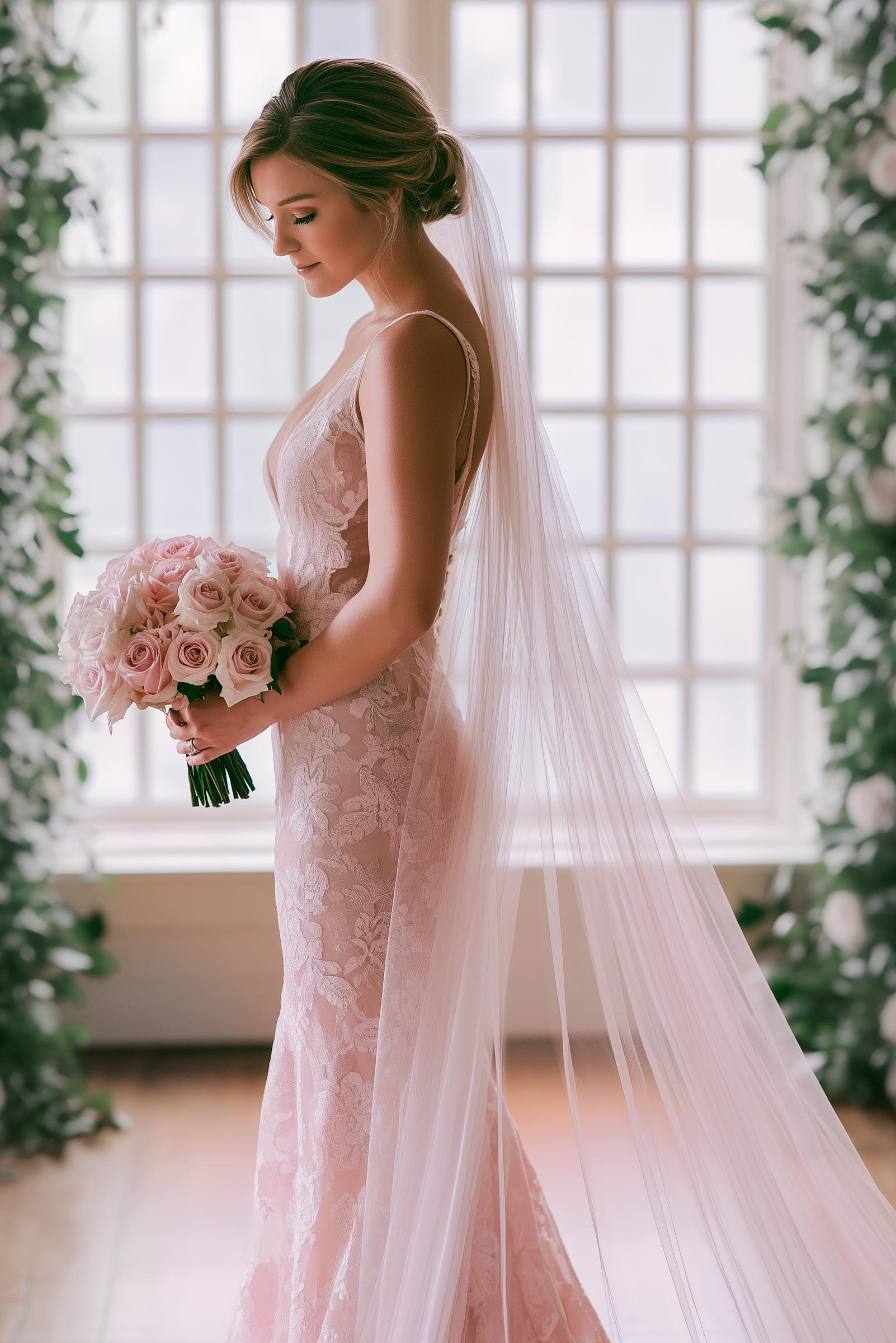Blush Pink Veil - Etsy