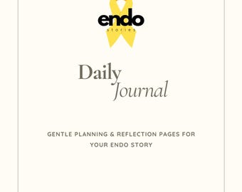 Endometriosis Journal – Printable Self-Care Planner PDF | Symptom Tracker, Daily Journal & Wellness Reflection | Instant Download