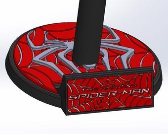 Stojak na hełm Spidermana + uchwyt ścienny