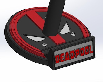 Deadpool Helmet Stand + Wall mount