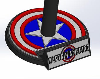 Captain America-helmstandaard + muurbevestiging