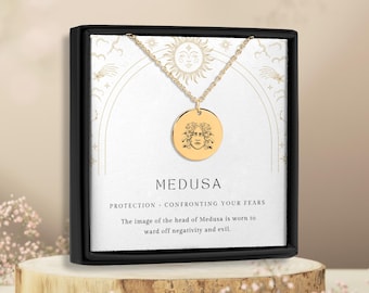 Medusa Necklace – Greek Mythology Pendant, Mystical Jewelry Gift