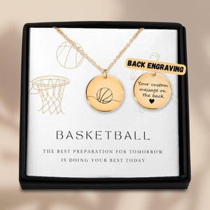Basketball-Halskette, vergoldete Basketball-Halskette, Basketball-Halsketten, Basketball-Geschenke, Basketball-Player, Basketball-Trainer, für Sie