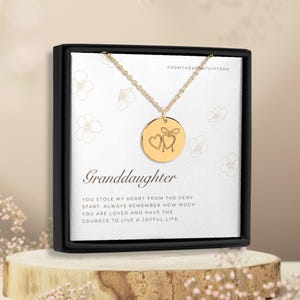 Enkelin Halskette, Enkelin Geschenke, Enkelin Geschenk, Großmutter Geschenk, Enkelkinder, Für Enkelin, Nachricht Karte Schmuck
