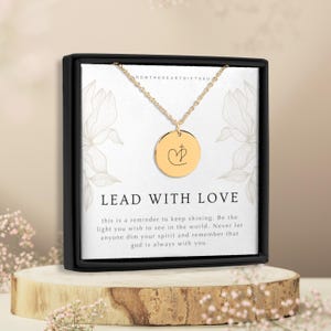 Lood met liefdesketting, liefde als Jezus, geloof over angst, christelijke cadeau-ideeën, christelijke ketting, christelijke kruisketting, geloofscadeau