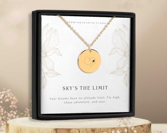 Airplane Necklace – Gift for Pilots, Flight Attendants & Travel Lovers, Aviation Jewelry