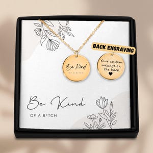 Be Kind of a bitch Halskette, Be Kind of a Bitch, Be Kind of a Bitch Armband, Self Love Halskette, Zierliche Halskette Gold