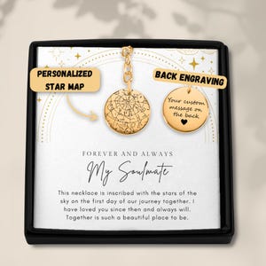 To My Soulmate, sterrenkaart jubileum, 9-jarig jubileumcadeau voor echtgenoot, cadeau tweede jaar, cadeau 14e verjaardag voor hem