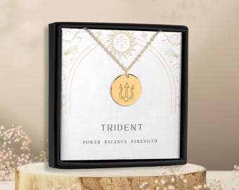 Trident Necklace, Trident, Mythological Pendant, Mythology Jewelry, Poseidon, Poseidon Necklace, Greek God Necklace, Greek God Pendant