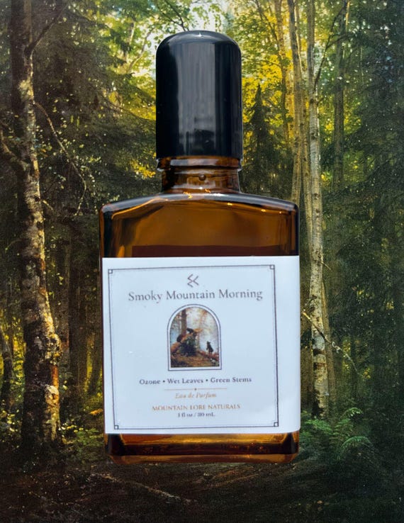 Smoky Mountain Morning | Oil-based perfume | Green Perfume | Earthy Fragrance