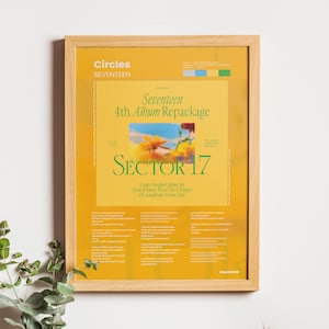SEVENTEEN Circles - ALBUM COVER with Lyric, K-Pop Poster | Instan Download