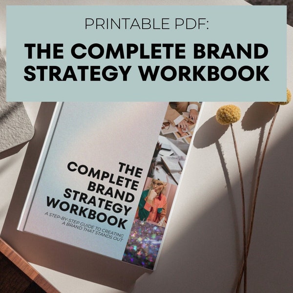 Complete Branding Workbook | Printable | Brand Strategy | Brand Workbook | Brand Identity | Branding Kit | DIY Branding | Content Strategy