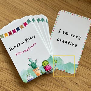 Mindful Minis: ¡Tarjetas de afirmación positiva escritas por niños para niños!
