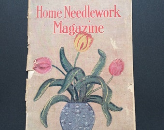 Original Vintage Home Needlework Magazine March 1915 Edwardian Fashion Homemaking Sewing Needle Arts