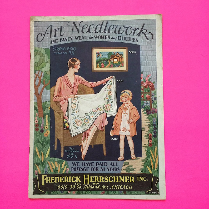 Original Vintage Art Needlework and Fancy Wear for Women and Children