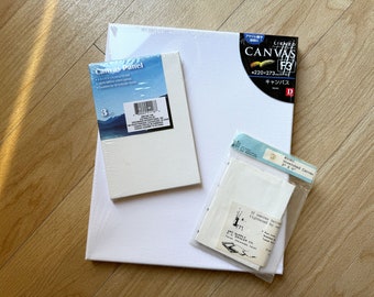Lot of Unused Canvases Art Supplies Blank Stretched NIP Small 9x11 3x4 4x6 Multi Pack Linen