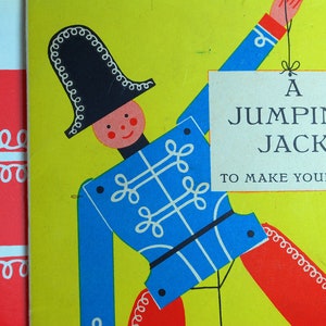 Vintage Jumping Jack Toy Paper Doll Unused DIY Ravensburg German Puppet Soldier Marionette Ephemera Collectible Otto Maier Verlag image 7