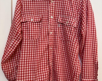 Vintage Levi's Red Checkered Long Sleeve Button Up Shirt