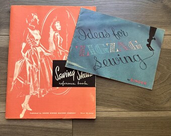 Vintage Singer Sewing Skills Reference Book 1955 and Ideas for Zigzag Sewing Booklet 1963