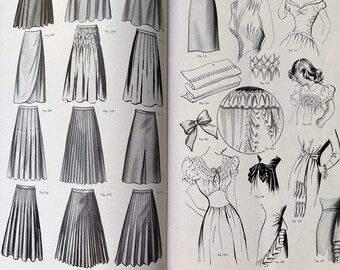 Vintage Commercial Art and Design Booklet "Fashion Illustration" #9 by Art Instruction Inc. 1950