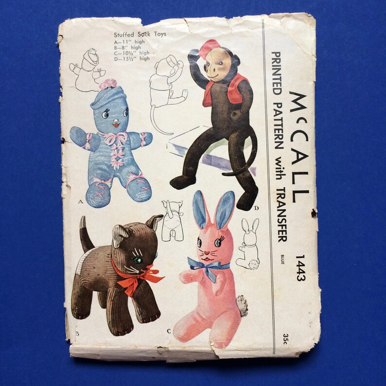 vintage stuffed animals 1940's