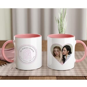 GL Series Italia White Mug with Color Inside Pink | FreenBecky | englot | fayeYoko | faymay  | Faye | Yoko | Engfa | Charlotte | Fay | May