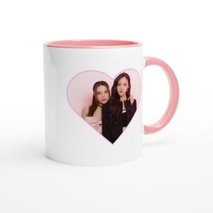 GL Series White Ceramic Mug with Pink Interior | LMSY