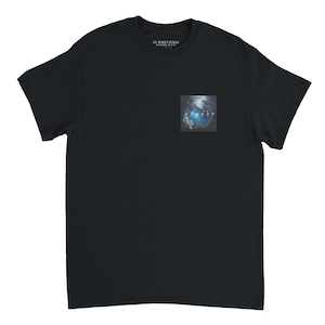 T-shirt Uranus 2324 nera / GL SERIES ITALIA Europa Design ufficiale / Merch ufficiale Uranus 2324 / FreenBecky / Mini me-and-you