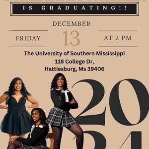 Personalized Graduation Invitation