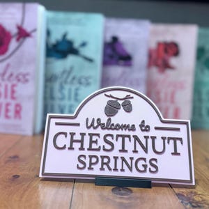 Chestnut Springs Flawless Bibliotheek Boekenplank Bord Elsie Silver 3D Print Bookish Merch Cowboy Romance