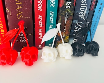 Skull Cherries Shelf Sitter: 3D Printed Dark Romance Decor