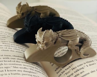 Sleeping Baby Dragon Page Holder Dragon Wings Book Holder Fourth Wing Bookish Gift Book Accessories Book Decor 3D Print gift