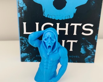 Ghostface Inspired Shelf Sitter Figure - Lights Out, Smut Romance (Christmas Ornament Option)