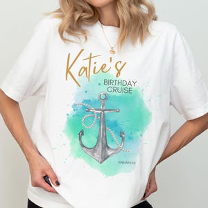 Personalized Birthday Cruise Shirt, Cruise Tee, Bday Trip T-shirt, Squad Tee, Cruise Crew Shirt, Girls Trip, Custom 21st 30th 40th 50th 60th