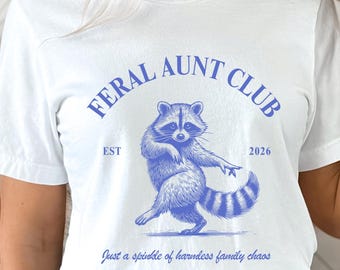 Clubshirt wilde tante, grappig verjaardagscadeau, zus cadeau, tante T-shirt, nieuwe tante cadeau, aanstaande tante, zwangerschapsaankondiging, familie-T-shirt